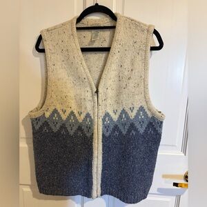 St. John's Bay Cream Knit Sweater Vest